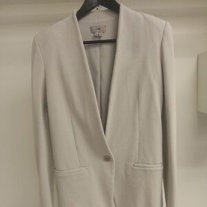 Helmut Lang Women’s Light Gray Single-Button Blazer